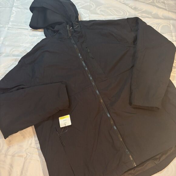 NEW Champion 3-in-1 Systems Jacket Coat Hooded Black Full Zip Pockets Men’s XXL - Picture 1 of 12
